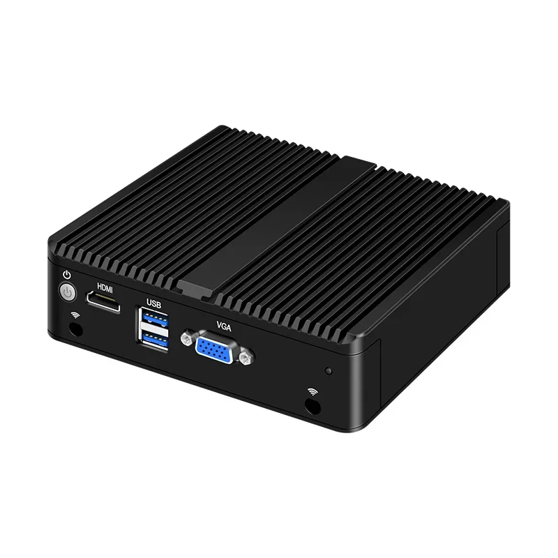 J4125 AES IN Fanless Mini PC ,OPNsense Router Quad-Cores 4 LAN Ports Gigabit Ethernet ,Firewall Appliance Pfsense Windows10 ESXI