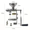 Manual Oil Press Machine Stainless Steel Cold Hot Press Oil Maker for Nuts Seed Home Oil Presser Maker Machine 3
