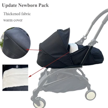 Accessori per passeggino 0+ Pacchetto neonato Addensare cesto per dormire 0-6M Nido di nascita adatto per passeggini Babyzen YOYO Modalità inverno ed estate