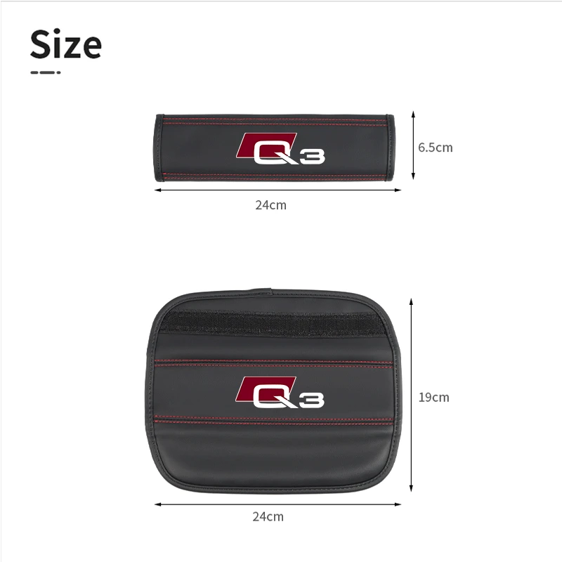 2PCS High Quality Car Seat Belt Protection Shoulder Pad Cover For AUDI A3 A4 A5 A7 A8 Q3 Q5 Q7 S3 S4 S5 S6 Interior Accessories