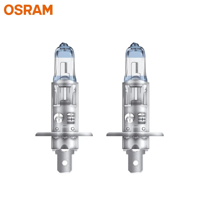 OSRAM H1 55W Night Breaker Unlimited 12V 64150NBU +110% Bright White Car Headlight Fog Lamp Genuine Halogen Lamp 3400K (2 Pcs) 2