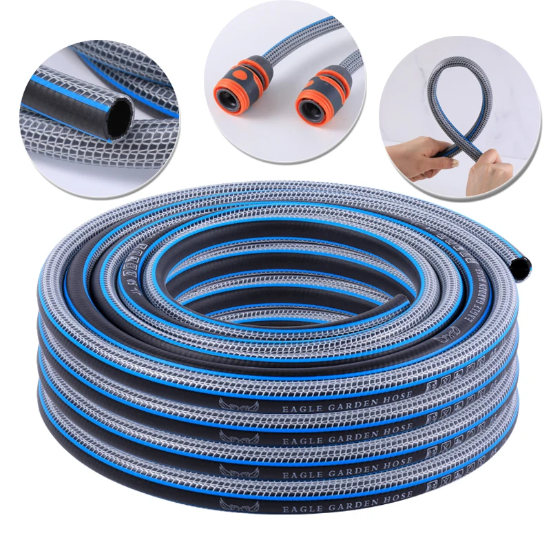 KinkResistantGardenHoseCarWashingAccessoriesPVCPipeGardenWateringDurable3Layers