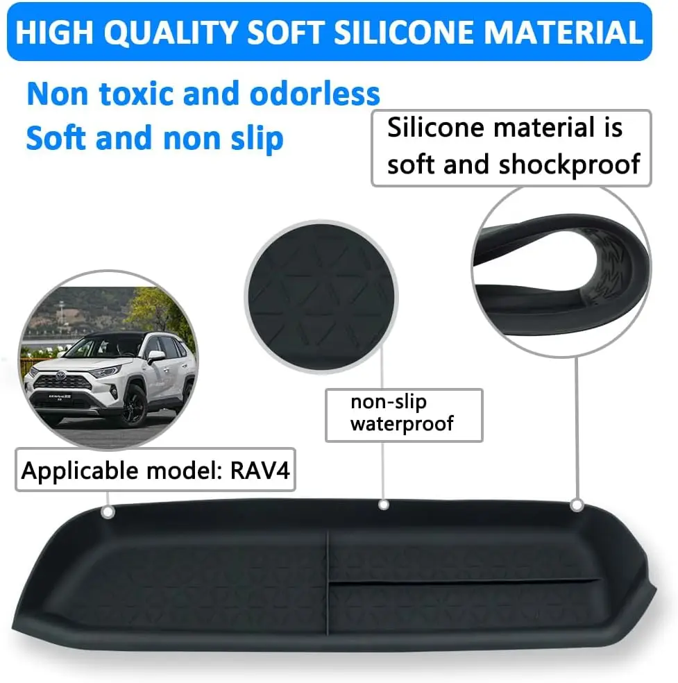 Jaronx Compatibel met Toyota RAV4 middenconsole-organizer 2025, 2024, 2023, 2022, 2021, 2020, 2019, opbergvak voor middenconsole, RAV4-accessoires
