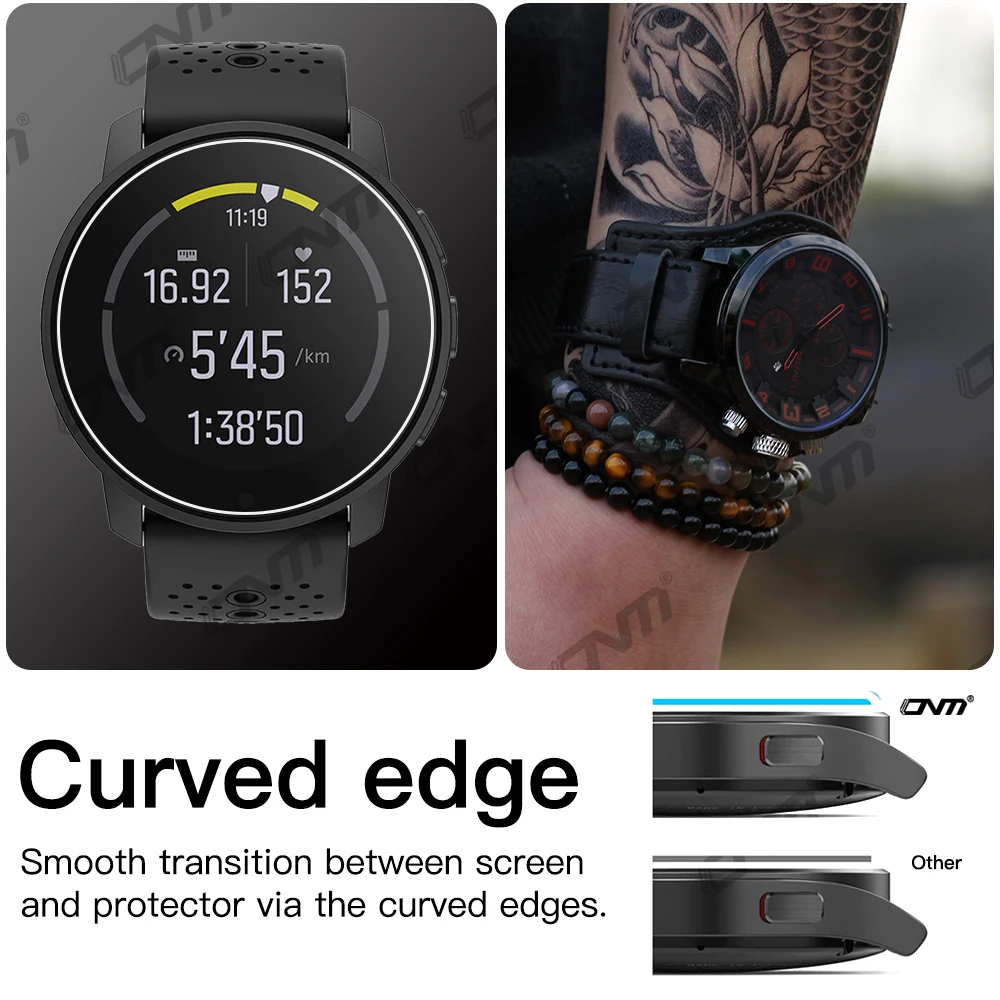Suunto 9ピーク/プロ用強化ガラス,9時間の保護と耐衝撃性を備えた  