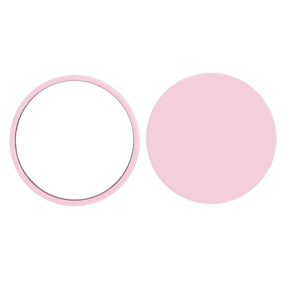 Round Mini Mirror Free Private Small Compact Pocket Black Pink Portable Mirror Beauty Salon For Customers Gift mini mirror