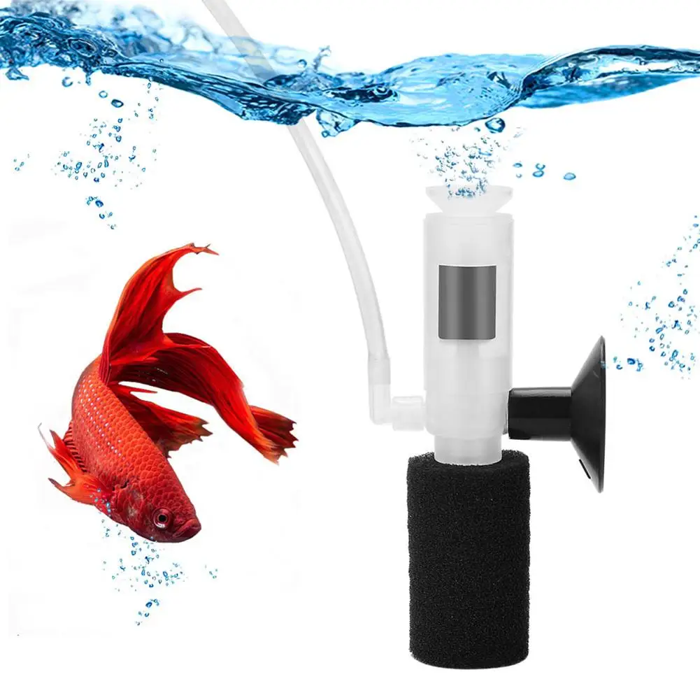 Title 2, NEW Mini Aquarium Filter Multi Layer Biochemica...