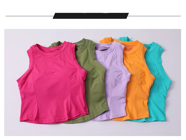 Description Picture 6 of itemCasual Shirts for Women Comfortable Sports Yoga Vest Women's Sleeveless Bottom Dance Fitness Bra