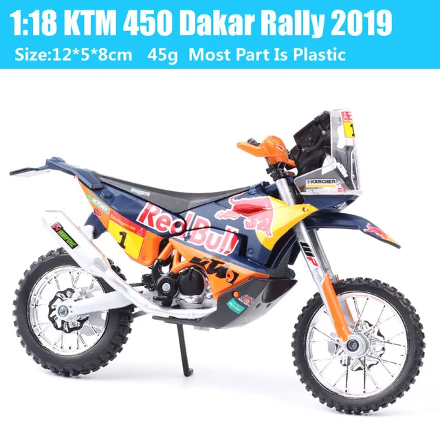 Die cast 1/18 Modellino Moto KTM SX 450 2018 J. Herlings by Burago - Dak  Mantova sas