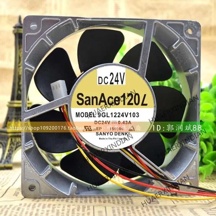 

Новый комплект охлаждающих вентиляторов 9GL1224V103 DC24V 0.43A 120*38