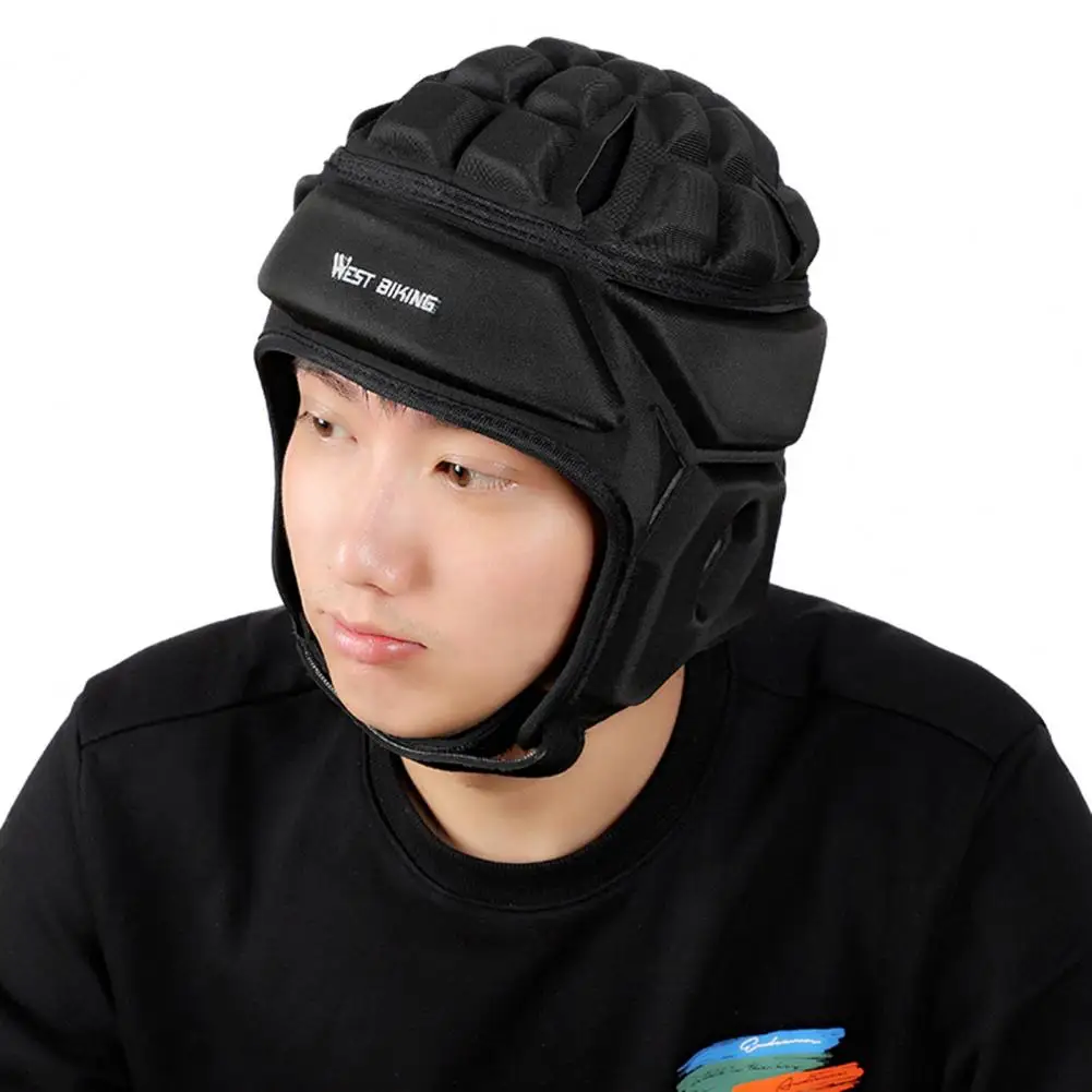 Fashion Anti-abrasion Soft Football Helmet Unisex Rugby Helmet Press Resistant Padded Headgear for Goalkeeper