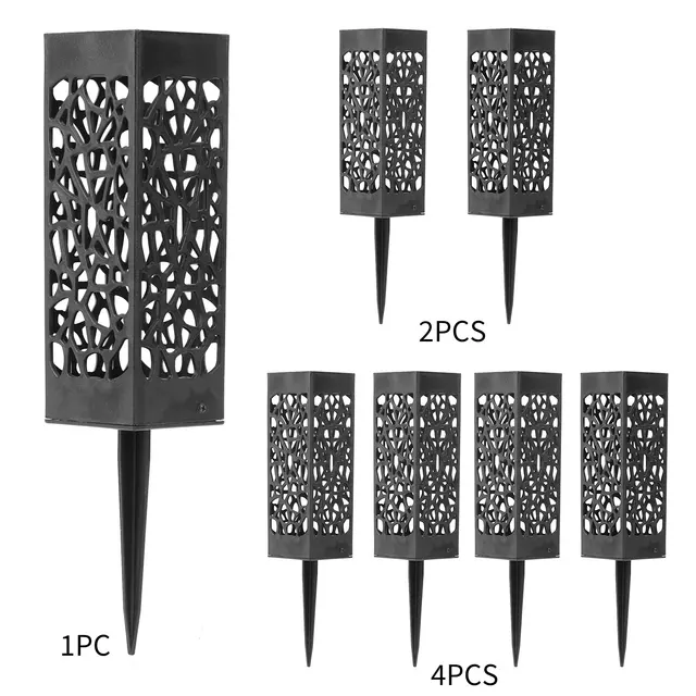 Grave Vase Plastic Stake In Ground Cemetery Grave Fluted Flower Vases Holder with Drainage Hole for Gravestone