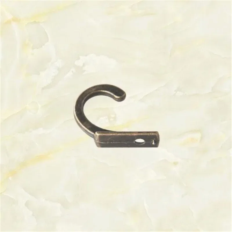 Description Picture 5 of item10 PCS alloy Single Prong Hook Mini Size Wall Mounted Retro Cloth Hanger for Coats Hats Towels Keys hole hook mini hook holder