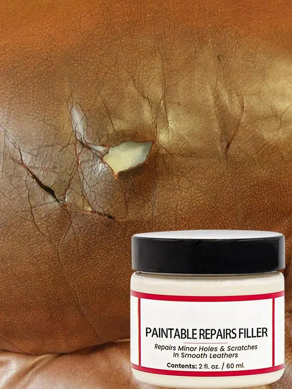 Leather Filling Paste Natural Leather Filler Repair Compound Repair Filler Paste Holes For Tears Crack Burns