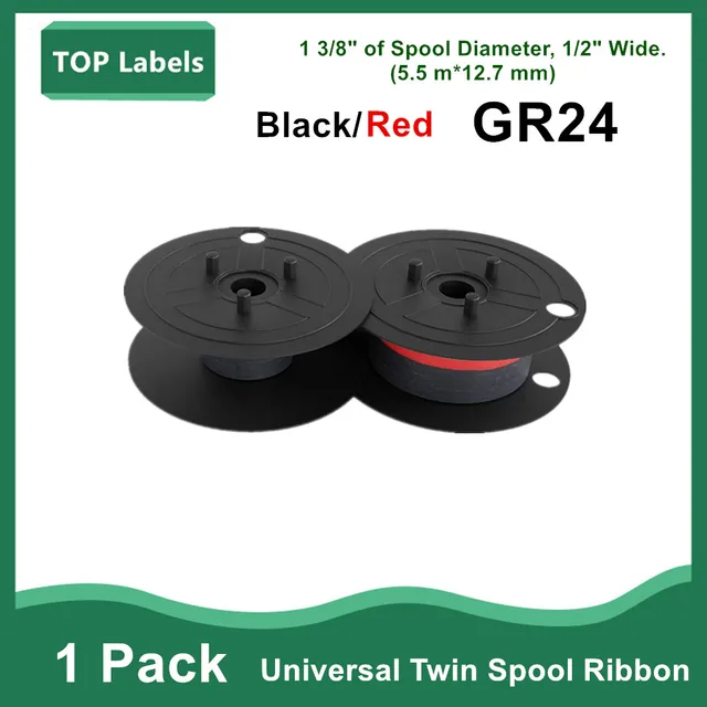 5PK GR24 Universal Twin Spool Calculator Ribbon 1197p 11210 For Sharp
