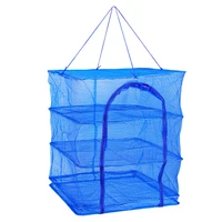 Foldable Drying Fishing Net Hanging Vegetable Fish Dishes Dryer Bag Hanger Fish Fishing Flowers Buds Plants Organizer 2