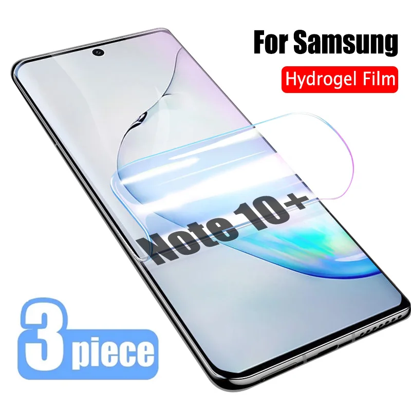 

3PCS Hydrogel Film For Samsung Galaxy S23 S22 Ultra S21 S20 FE Screen Protector For Samsung Note 10 20 Ultra S10E S8 S9 S10 Plus