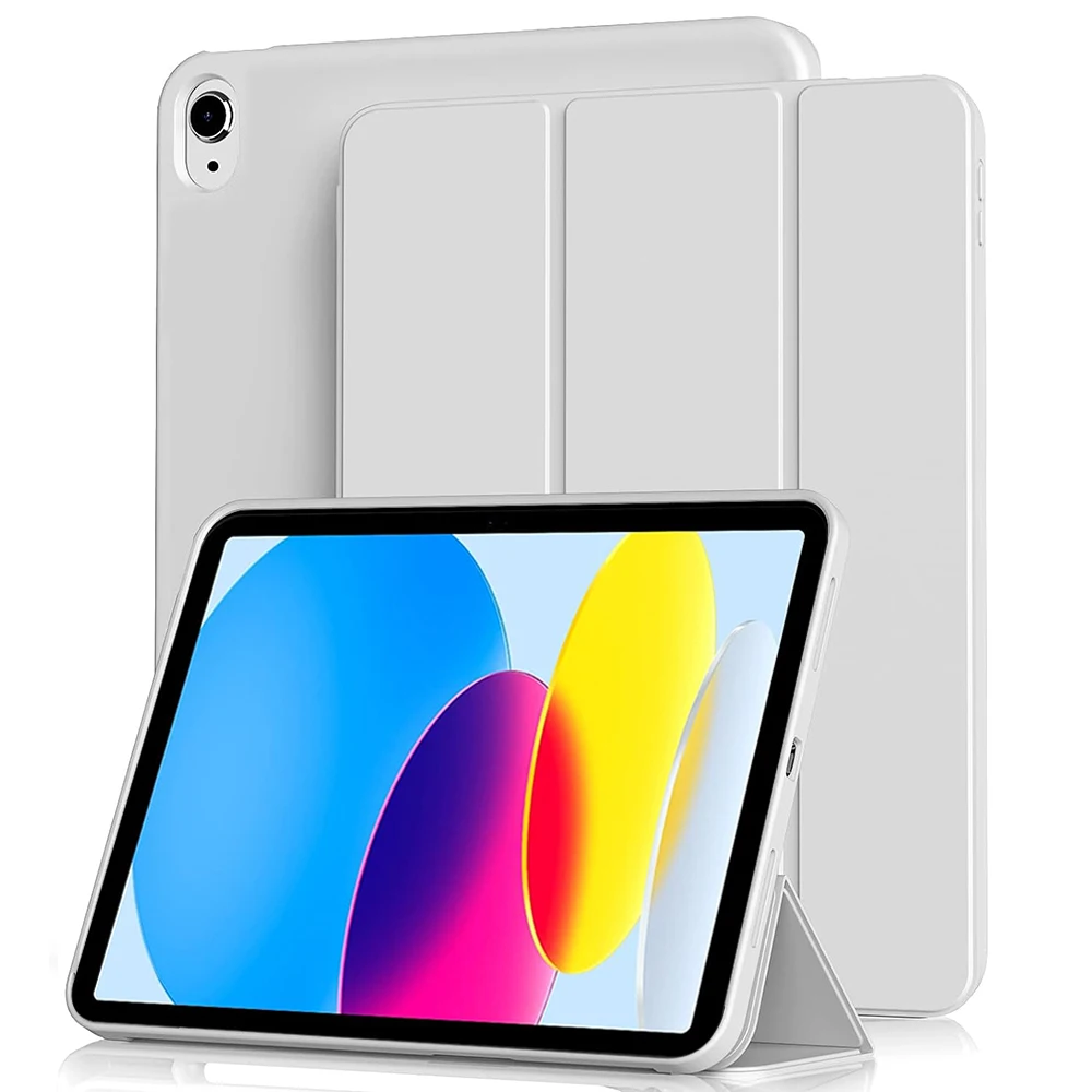 Premium Protective Case with Soft TPU Back and Auto Wake/Sleep