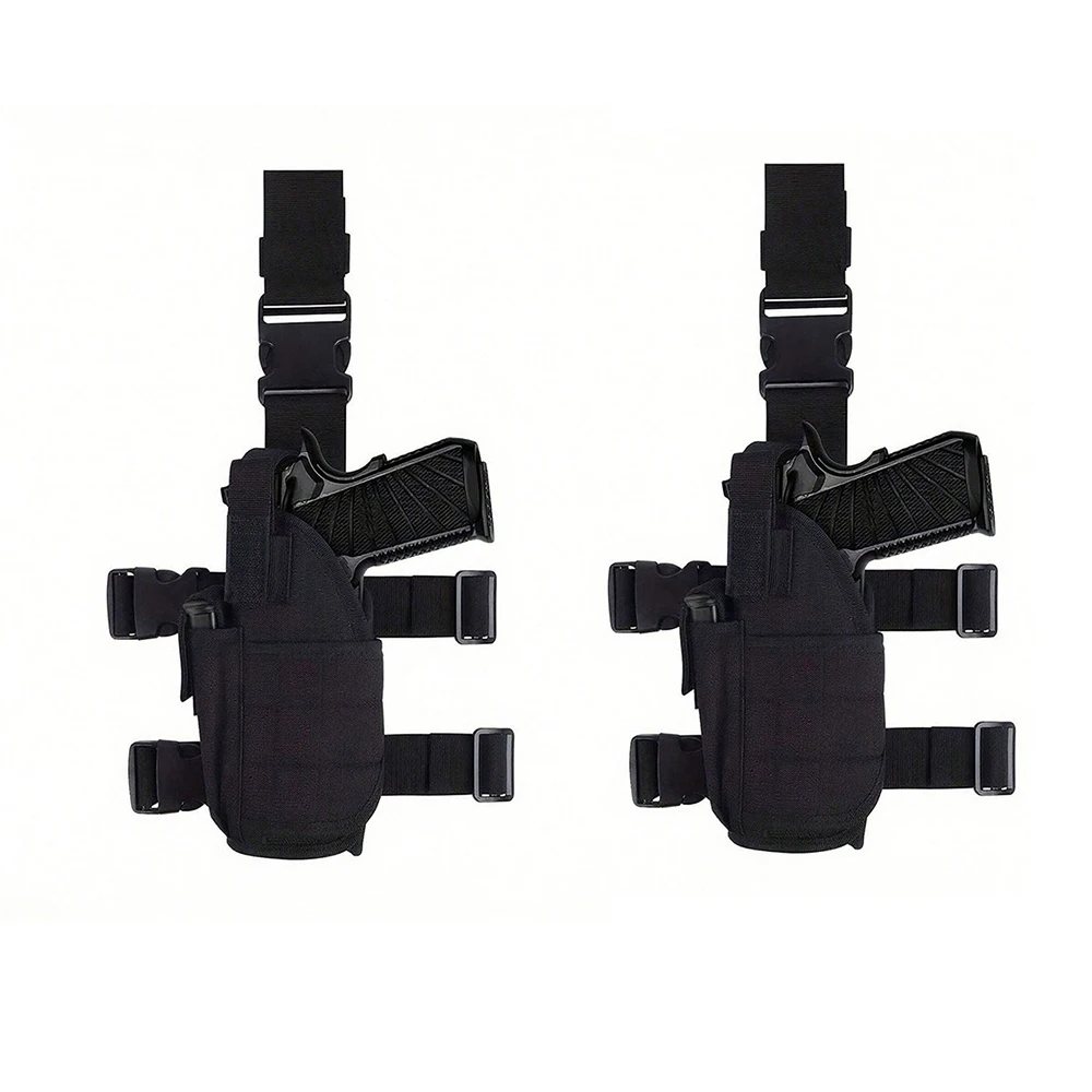 Enhanced Tactical Thigh Platform MOLLE Gun Holster for Outdoor Activities