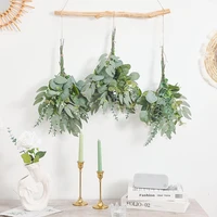 20/25Pcs Artificial Mixed Eucalyptus Leaves Stems Fake Flower for DIY Bouquets Floral Arrangement Home Wedding Party Decoration 5