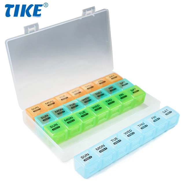 Clear XL Medicine Tray Pill Box Organizer Box - Personalization