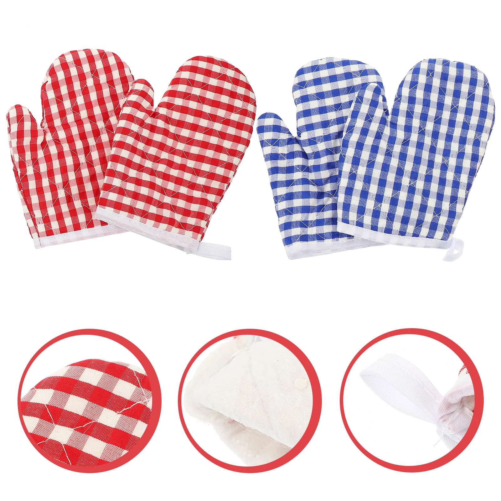 

Gloves Insulation Toddler Oven Mitts Pot Holders Polyester Anti-scald Grill