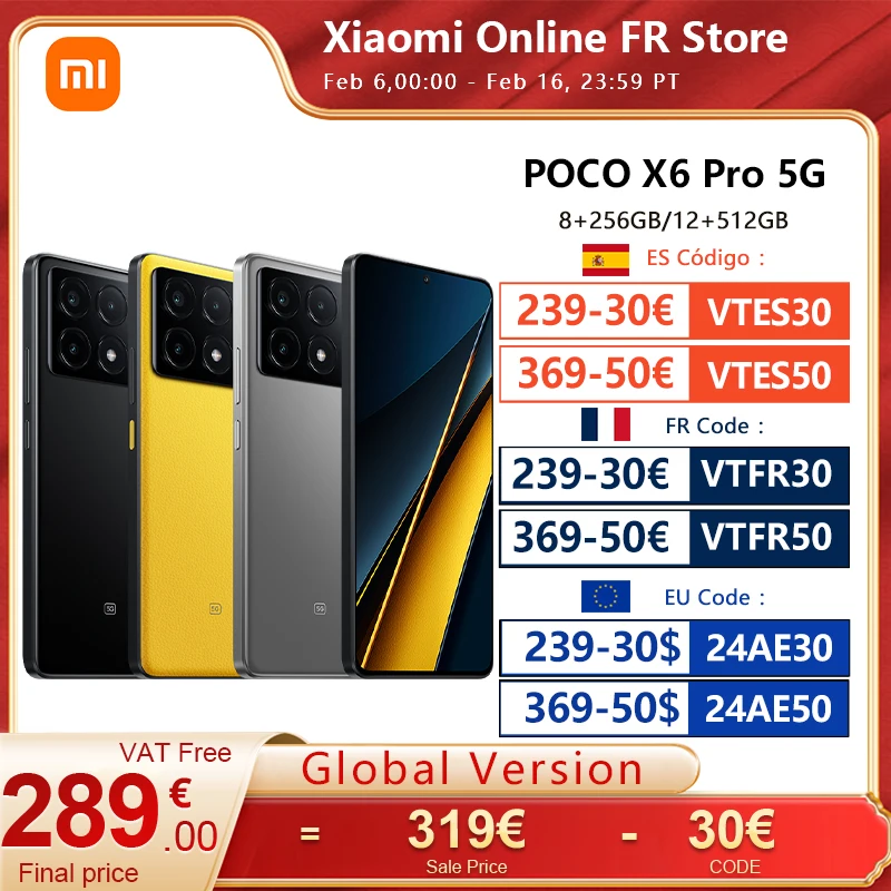 POCO-teléfono inteligente F5 Pro 5G versión Global, Smartphone con Snapdragon 8 + Gen 1, NFC, Pantalla AMOLED de 120Hz, carga Turbo de 67W, 5160mAh, cámara de 64MP