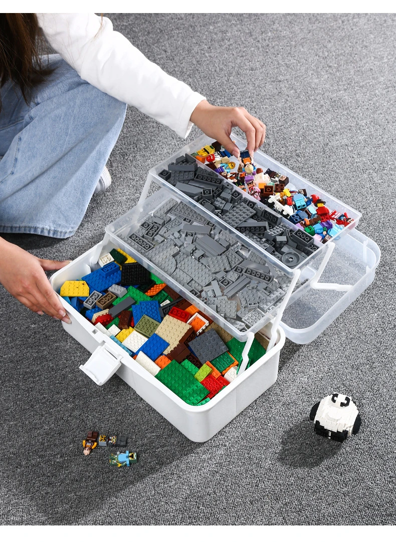 Lego Spielzeug Aufbewahrung sbox Baustein Lego Organizer transparente  Puzzle Container verstellbare Lagerung Kinder Spielzeug Veranstalter -  AliExpress