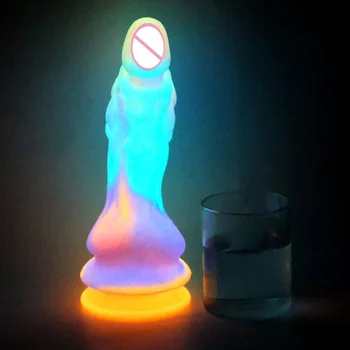 New Arrival Luminous Monster Dildo Adult Toys for Women Big Dick Realistic Dildos Lesbian Anal Toys With Suction Cup Anus Orgasm 3