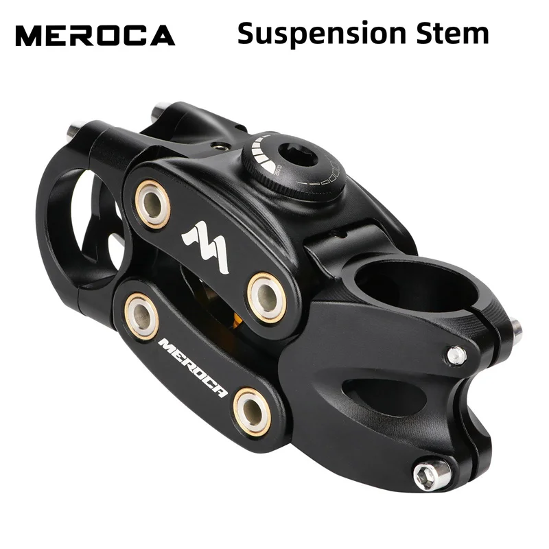 

Bicycle Suspension Stem 90mm Aluminum Alloy Damping Road Gravel Bike Stem Shock-Absorbing Spring MTB Power 7 Degree