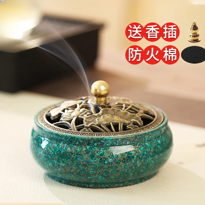 

Incense Burner Decoration for Home Burner Incense Holder Home Office Decor Censer Sandalwood Agilawood Pan Incense Burner