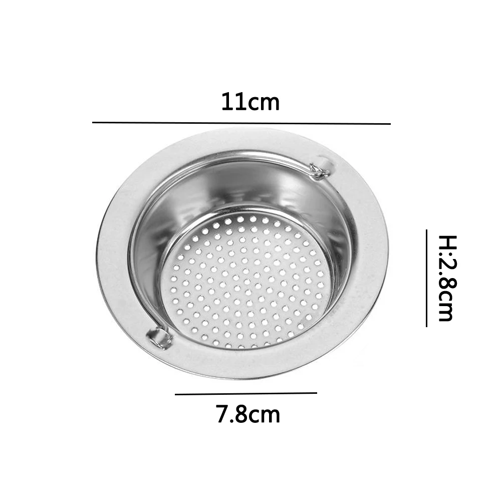 Crépine Anti-Cheveux Inox Anti-Colmatage Pour Évier, Douche & Lavabo - Grand Modèle L