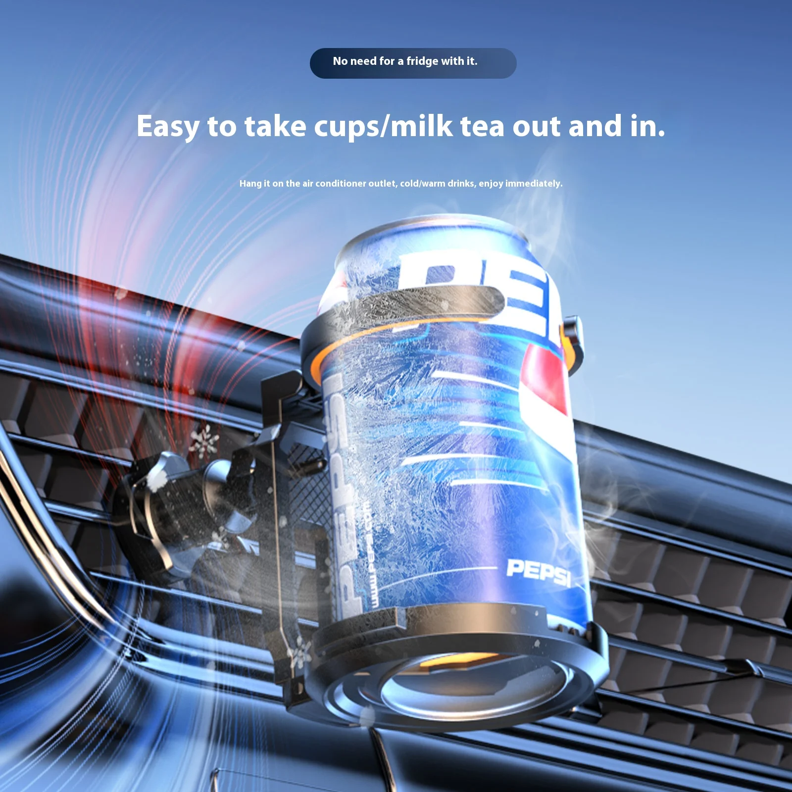 1pc 음료 홀더 자동차 내구성 ABS 다기능 접이식 컵 및 재떨이-벤트 마운트 커피병 머그컵 자동차 액세서리