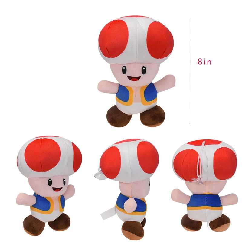 thumbnail image 1 of 41Styles Mario Luigi Toad Toadette Doll Princess Peach Ice Fire Flower Poison Piranha Plant Super Star Bob-omb Stuff Plush Toy, 1 of 5