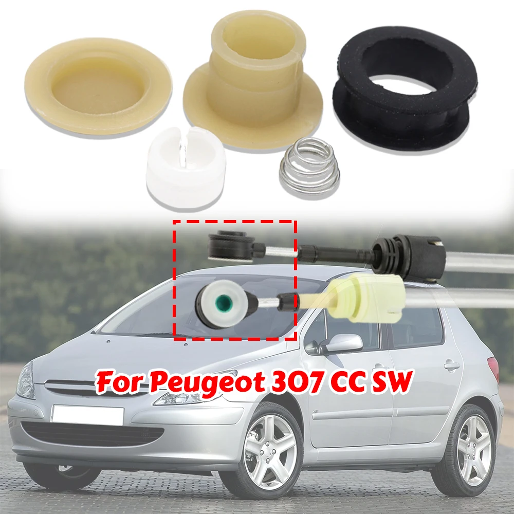 Manual Gearbox Shift Cable Linkage Control Shifter Lever Connect Rod Bushing For Peugeot 307 CC SW 2001 2002 2003 2004 2006-2008