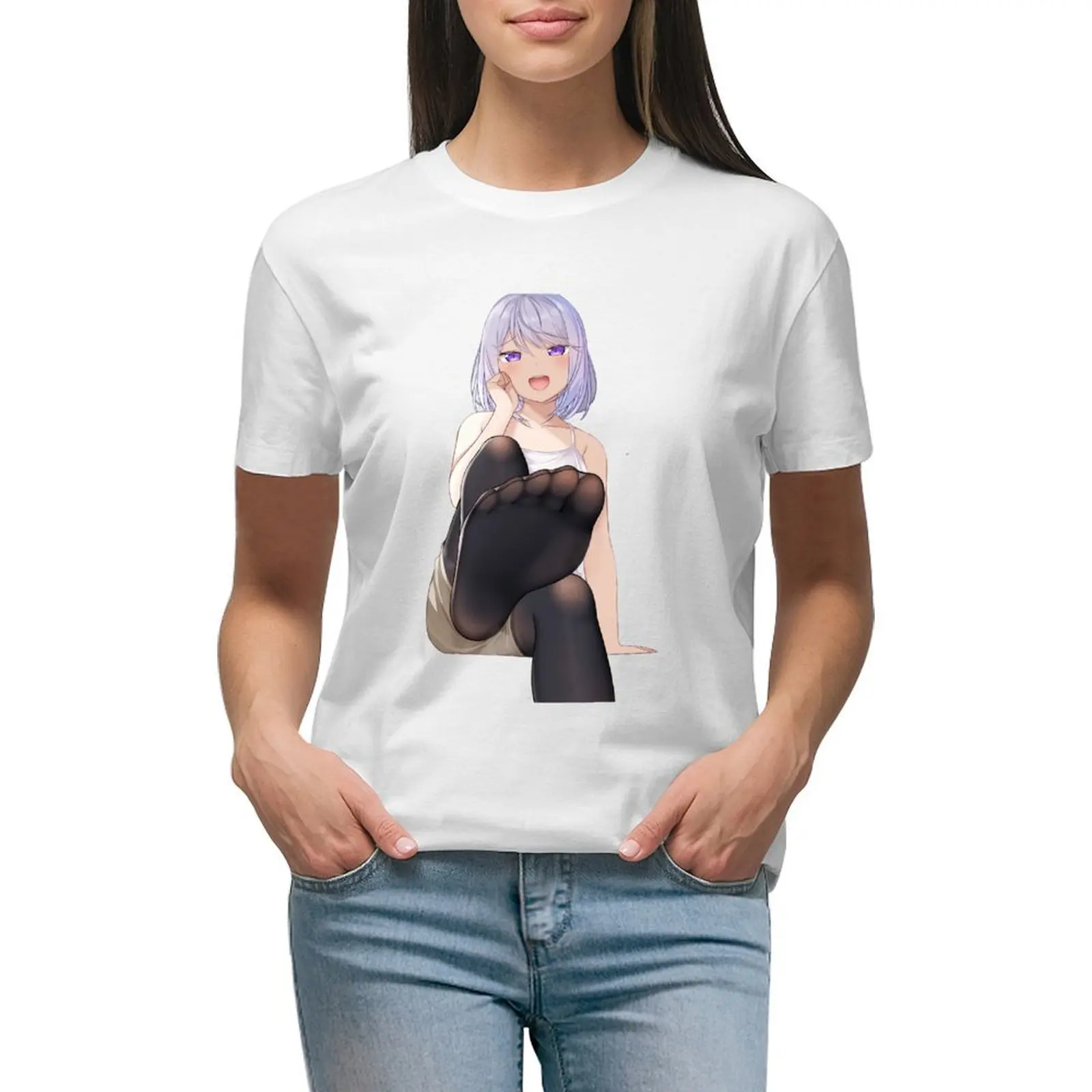 

Женская свободная футболка в стиле фетиш