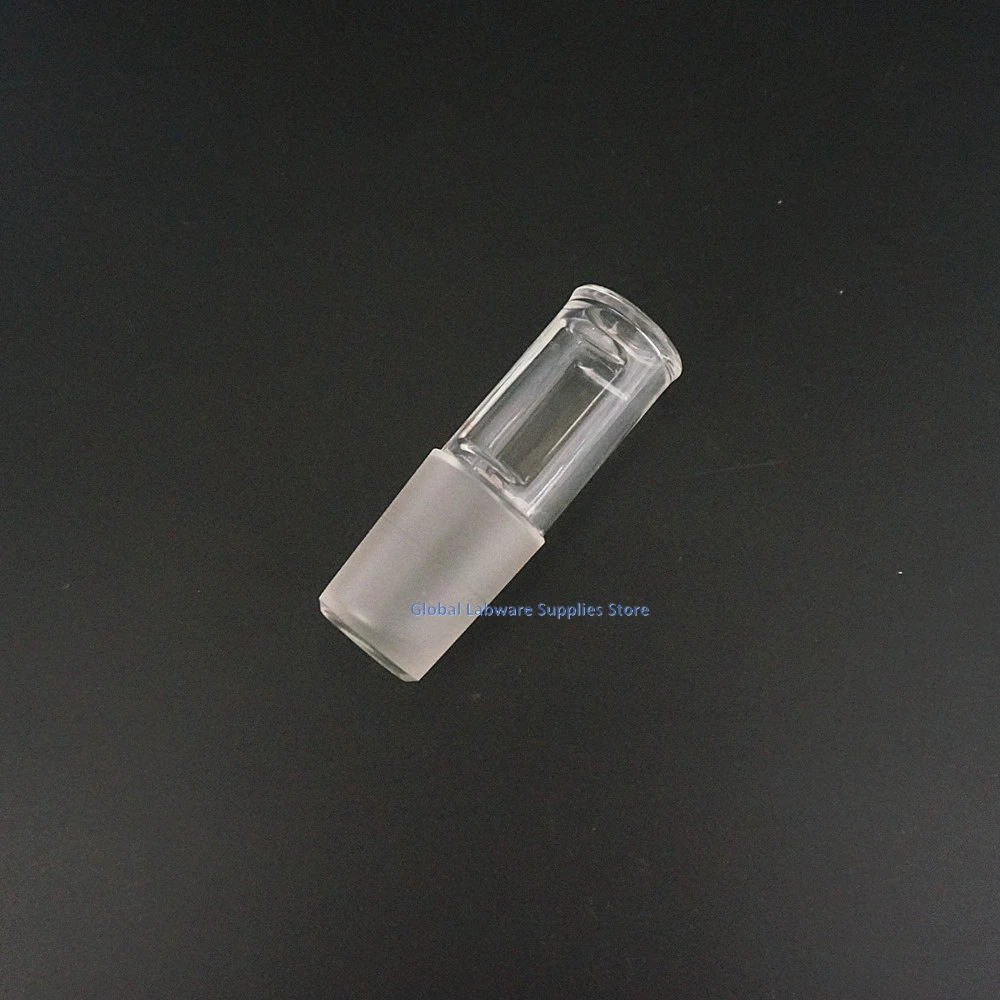 Lab Bottle Stopper 1pcs Glass stopper Glass hollow plug Joint 14# 19# 24# 29# 34# Grinding flat plug Hollow plunger