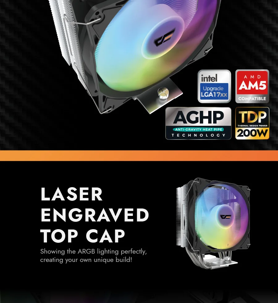 Darkflash Z4 Rgb 4 Heat Pipes Tower CPU Cooler 5V 3 Pin 4 Pin PWM Heatsink Air Cooler for Intel LGA 115X 1200 1700 AM4 AM5 13 S6700db272b044761ba5c8abbb7a0b6d7M