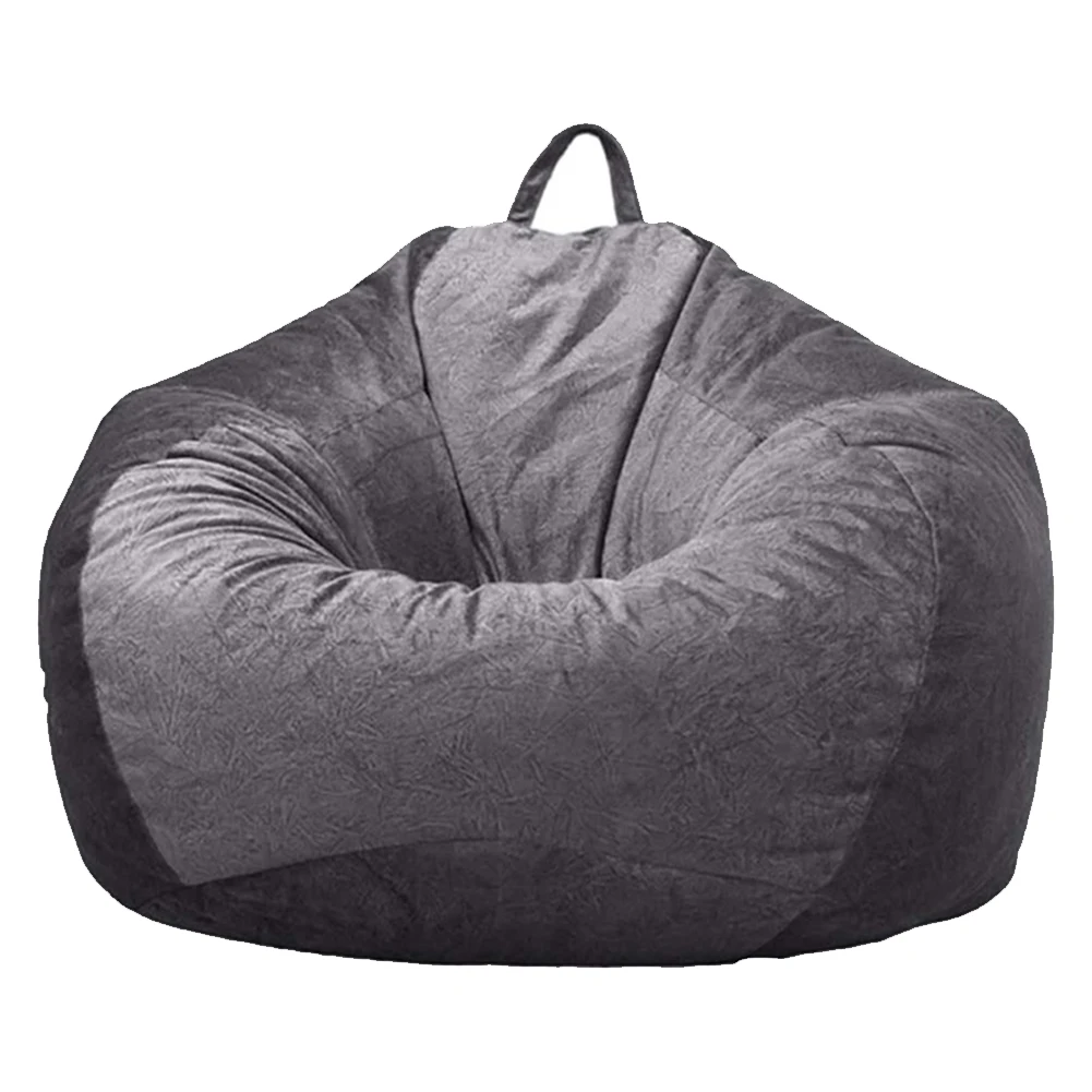 Bedroom Office Home Large Soft Without Filling Dustproof Furniture Parts Bean Bag Chair Cover Adult Kids Living Room Washable