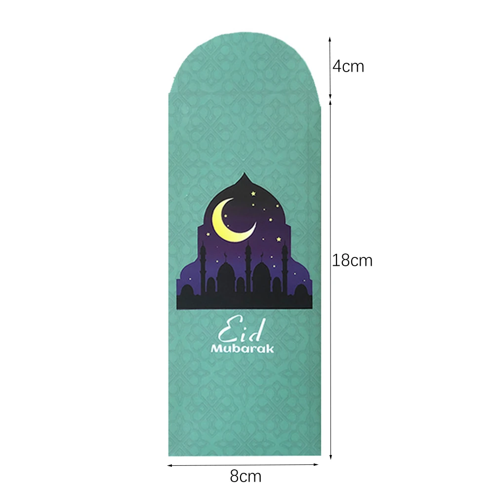 6 Stück Eid Mubarak Umschläge Geschenktüte Geld Mond Schloss Ramadan Dekoration Muslim Islamische Tasche für Eid Al-Fitr Dekoration Zubehör – Detail 19