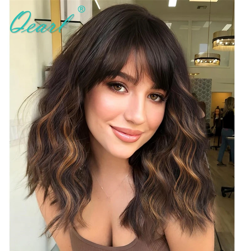WIG 1002 in color light Brown with Blonde Highlights (OPEN BOX ITEM)