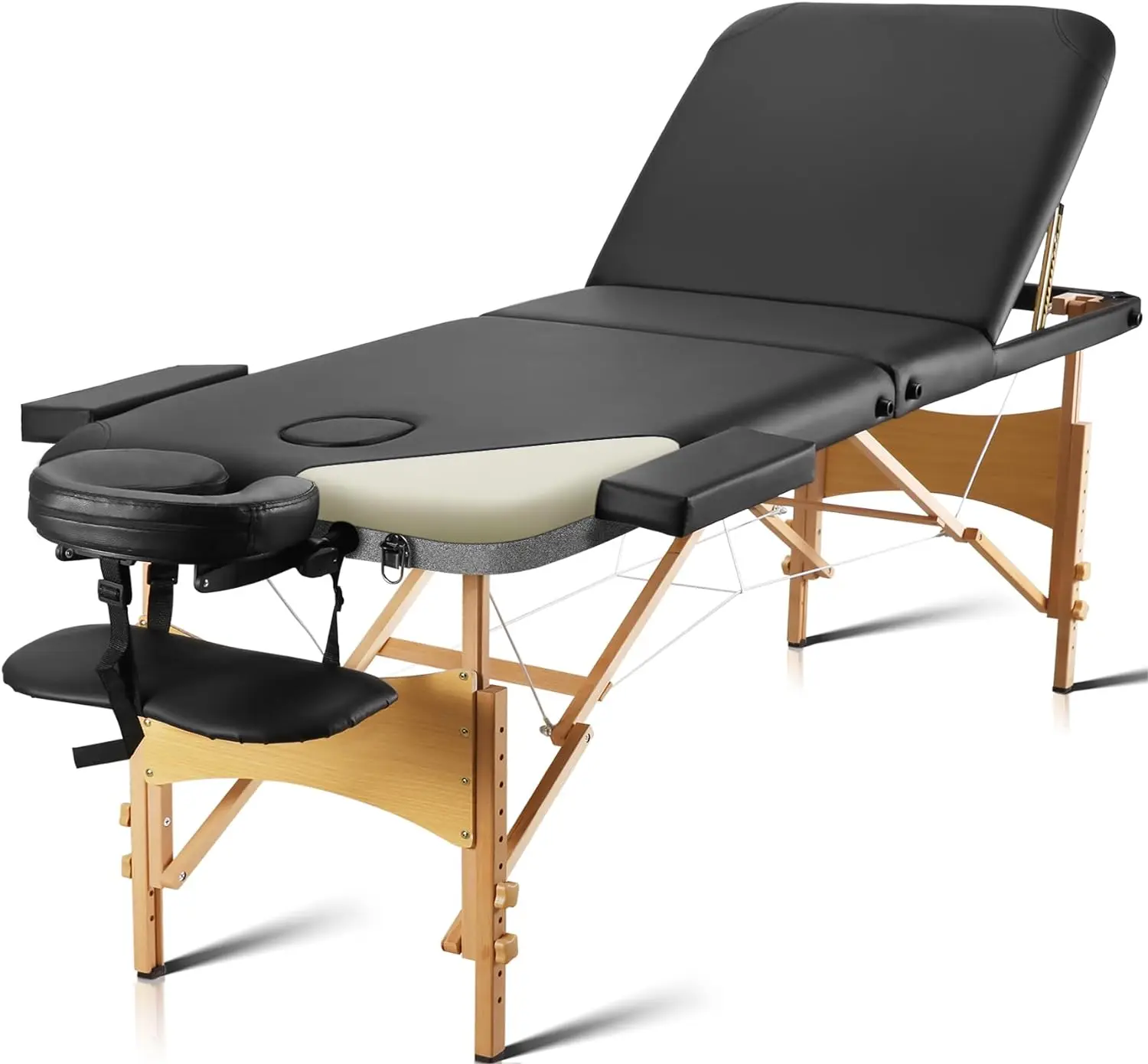 Careboda Professional Massage Table Foldable Massage Bed 3 Fold with 4cm High Density Sponge Robust Beechwood Legs Carrying Bag 3d printer removal kit stainess steel knife scrapper spatula robust metal tool with sturdy comfort grips sharp and hardened bla