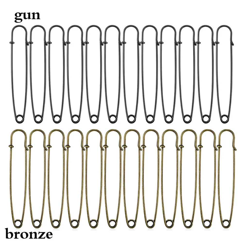10 Large Safety Pins 2.9 2