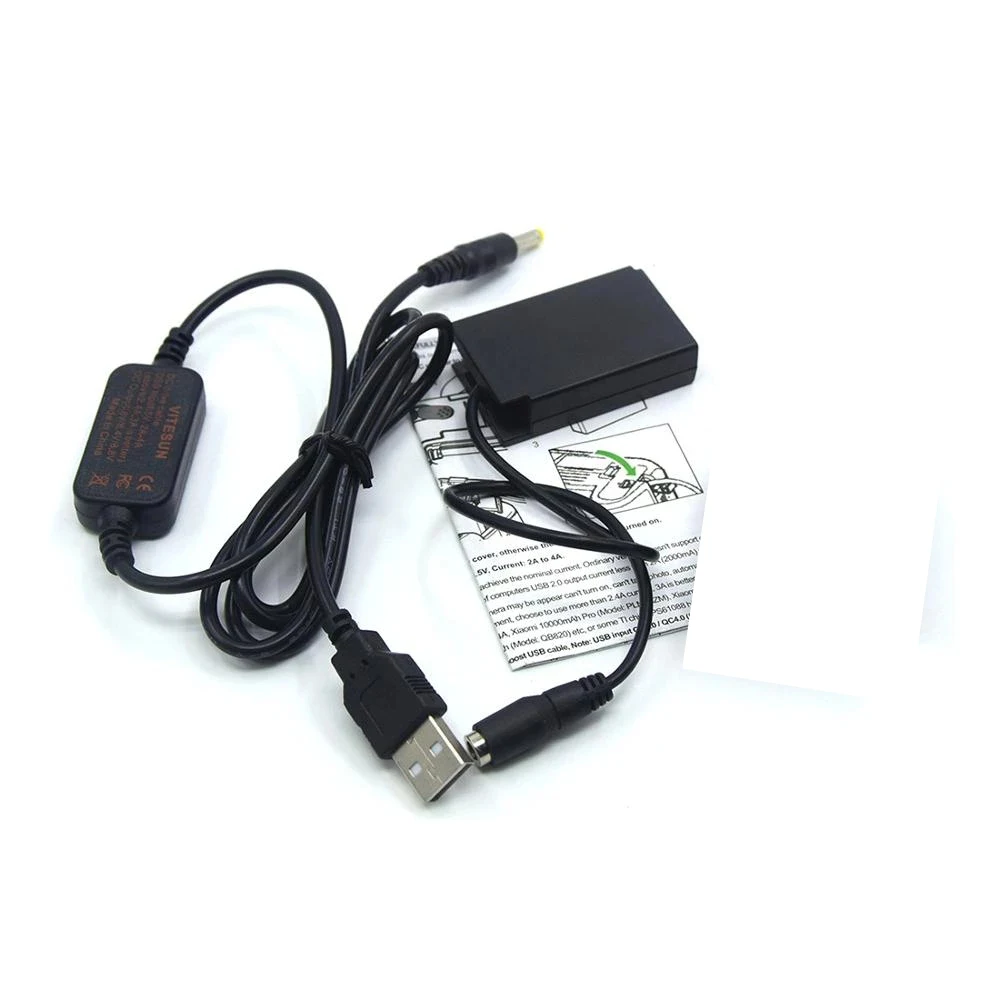 Cavo Usb Laimaieco + Caricatore Usb Qc3.0 + Ep-5E Accoppiatore Ep5E Dc En-El22 Batteria Fittizia Enel22 Per Nikon 1 J4 S2 1 J4 1 S2