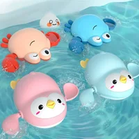Summer Bath Toys Kids Swimming Clockwork Dolls Play Water Baby Bathing Cute Funny Children Bathroom Shower Bathtub Animals Toy 1
