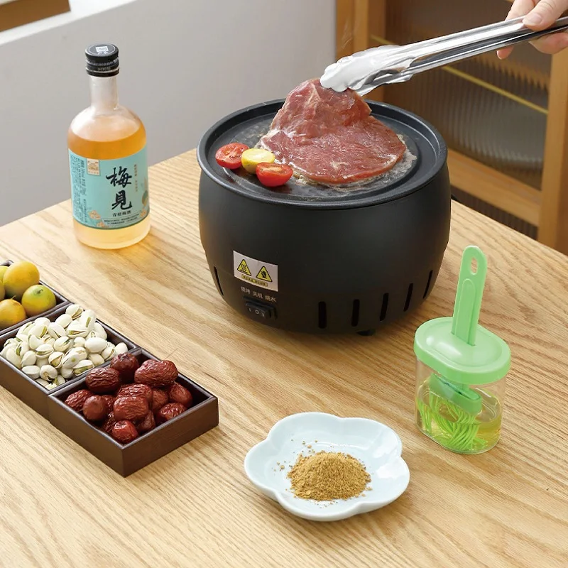 220V Electric Ceramic Stove Outdoor Mini Charcoal Barbecue Electric grill Multifunction Home Tea Brewer Boiling Water Heater