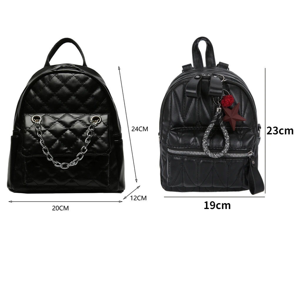 Women Designer Mini Backpack String Chain Backpacks Suede Leather