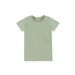 Pre-Order Washed Green Denim Fringe Collection: Kids' Fashion Cotton Apparel - 2 (Short sleeve)