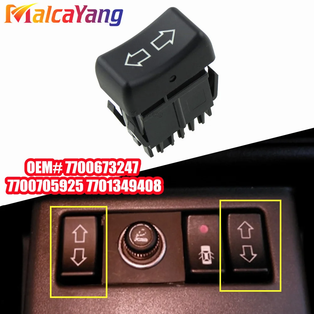 7700705925 Per Renault 14 18 30 9 Super 5 Nuovissimo Pulsante Alzacristallo Laterale Passeggero Auto 7701349408 7700673247