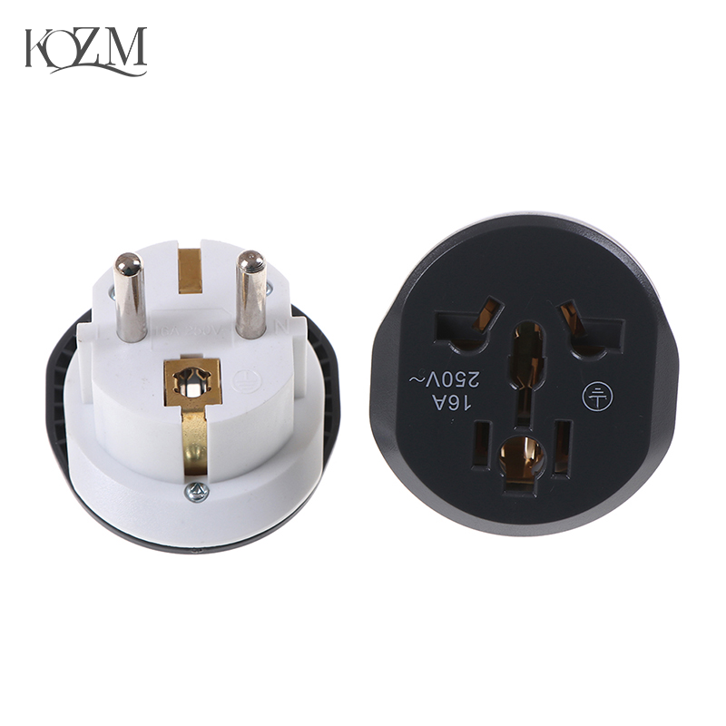 16A Universal EU Travel Adapter Euro Converter UK US AU to EU AC Socket Plug