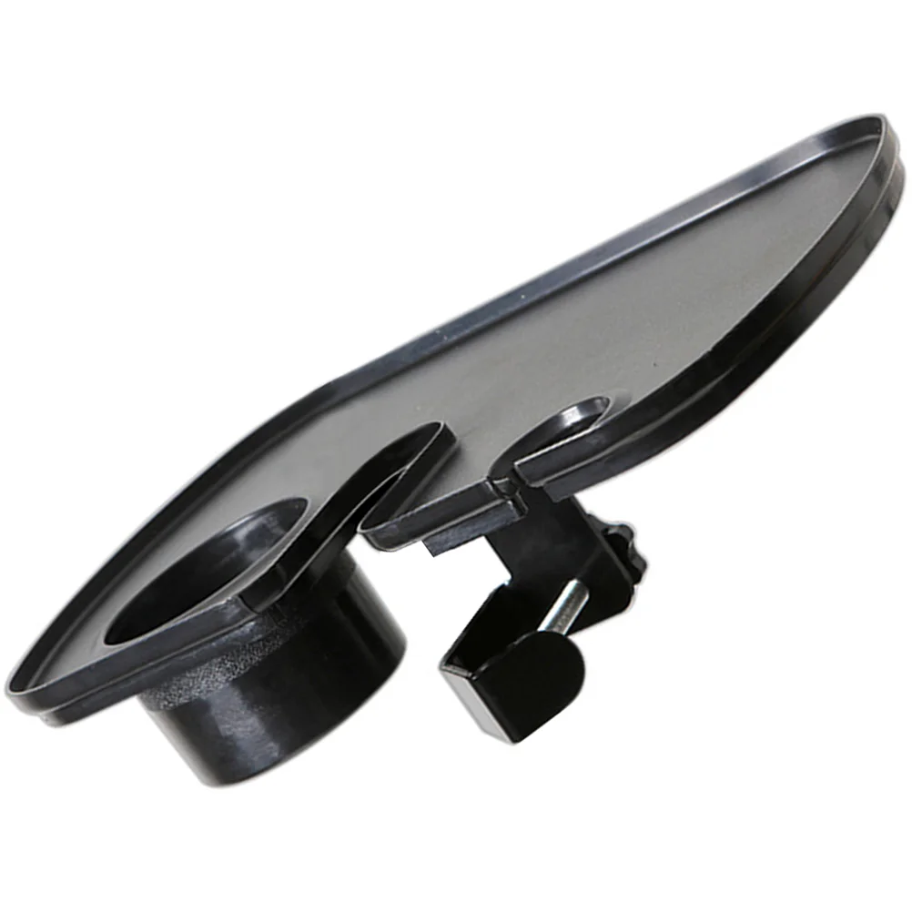 

Plastic Pallet Microphone Stand Tray Microphone Rack Stand Holder Tray With Cup Holder Foot Pedal For Drink Holder Shelf
